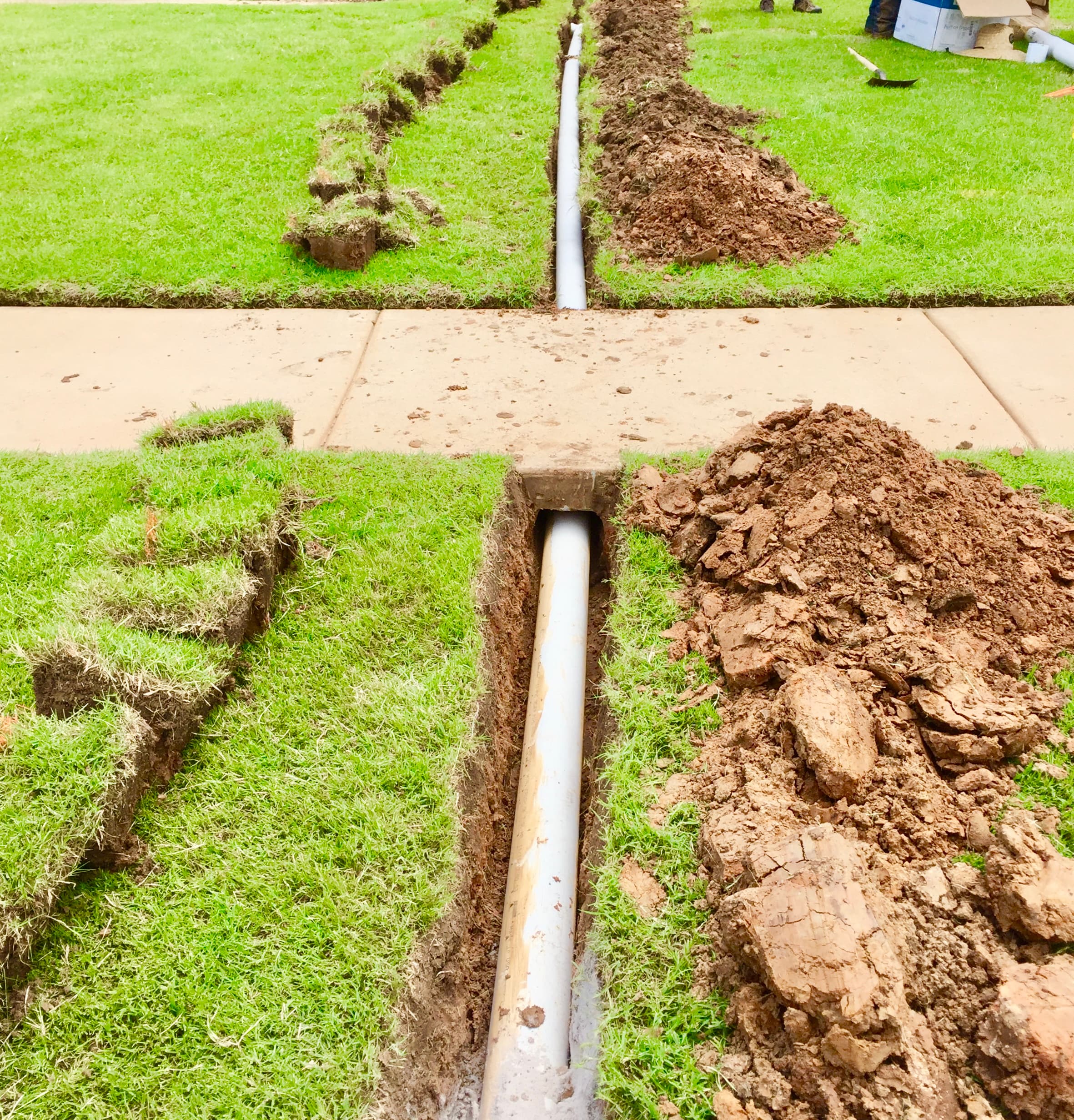 French drain, OKC metro