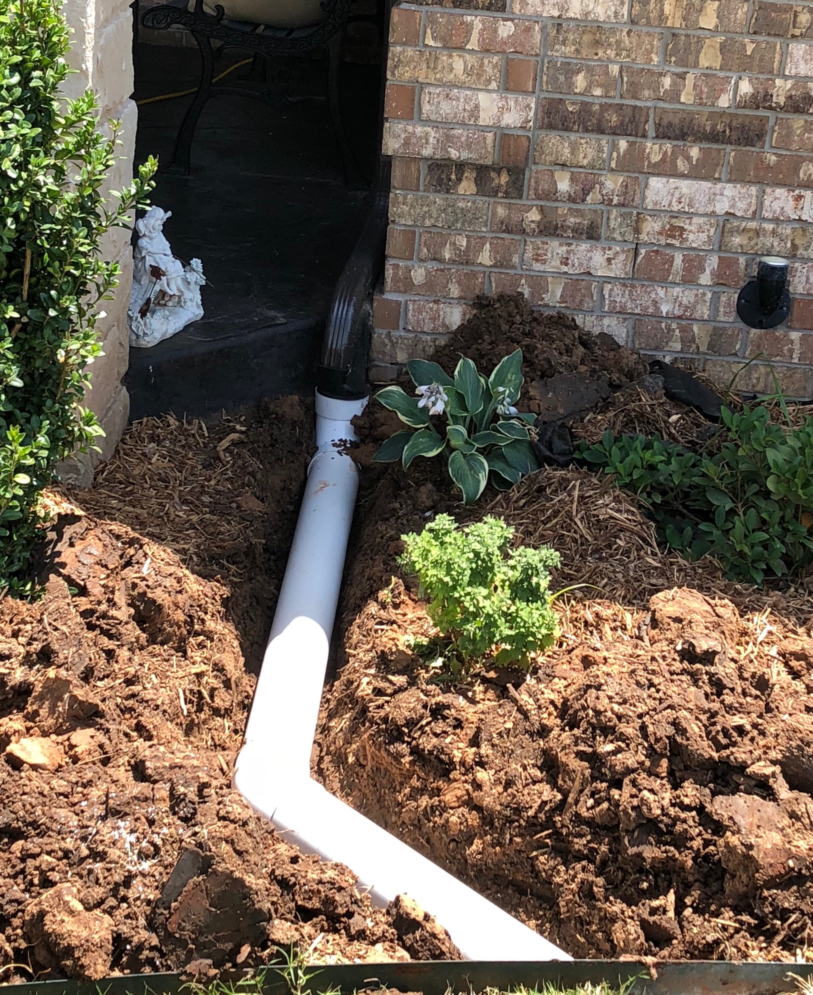 French drain, OKC metro