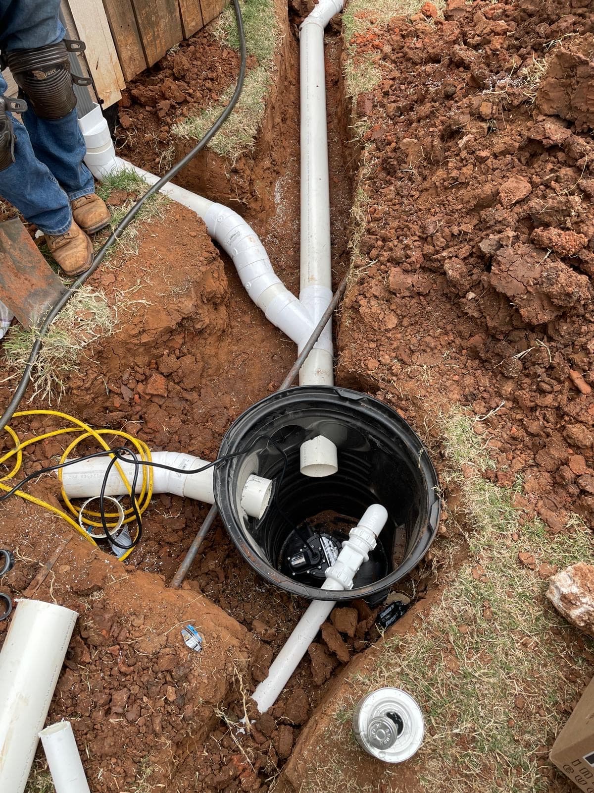 French drain, OKC metro