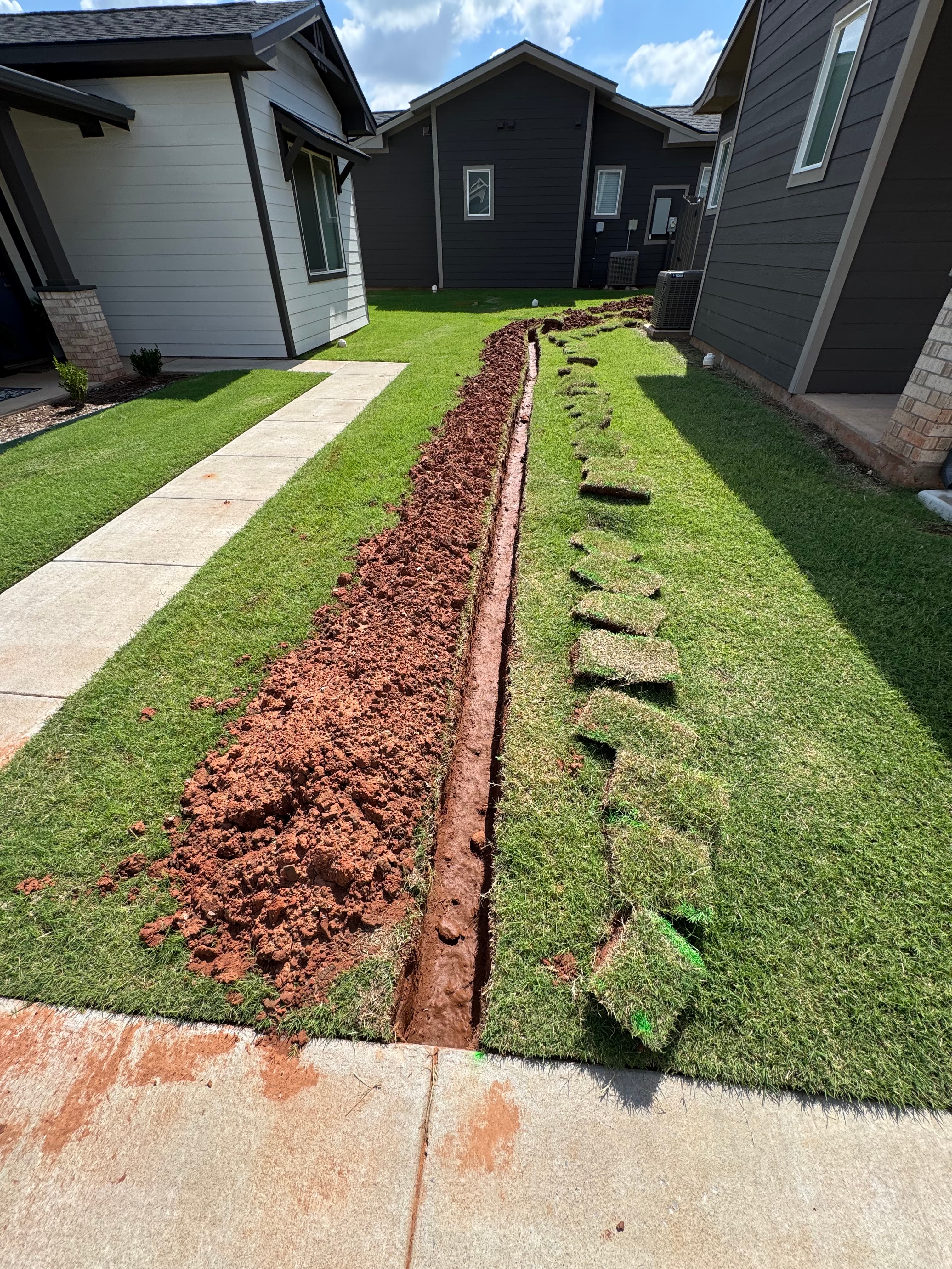 French drain, OKC metro