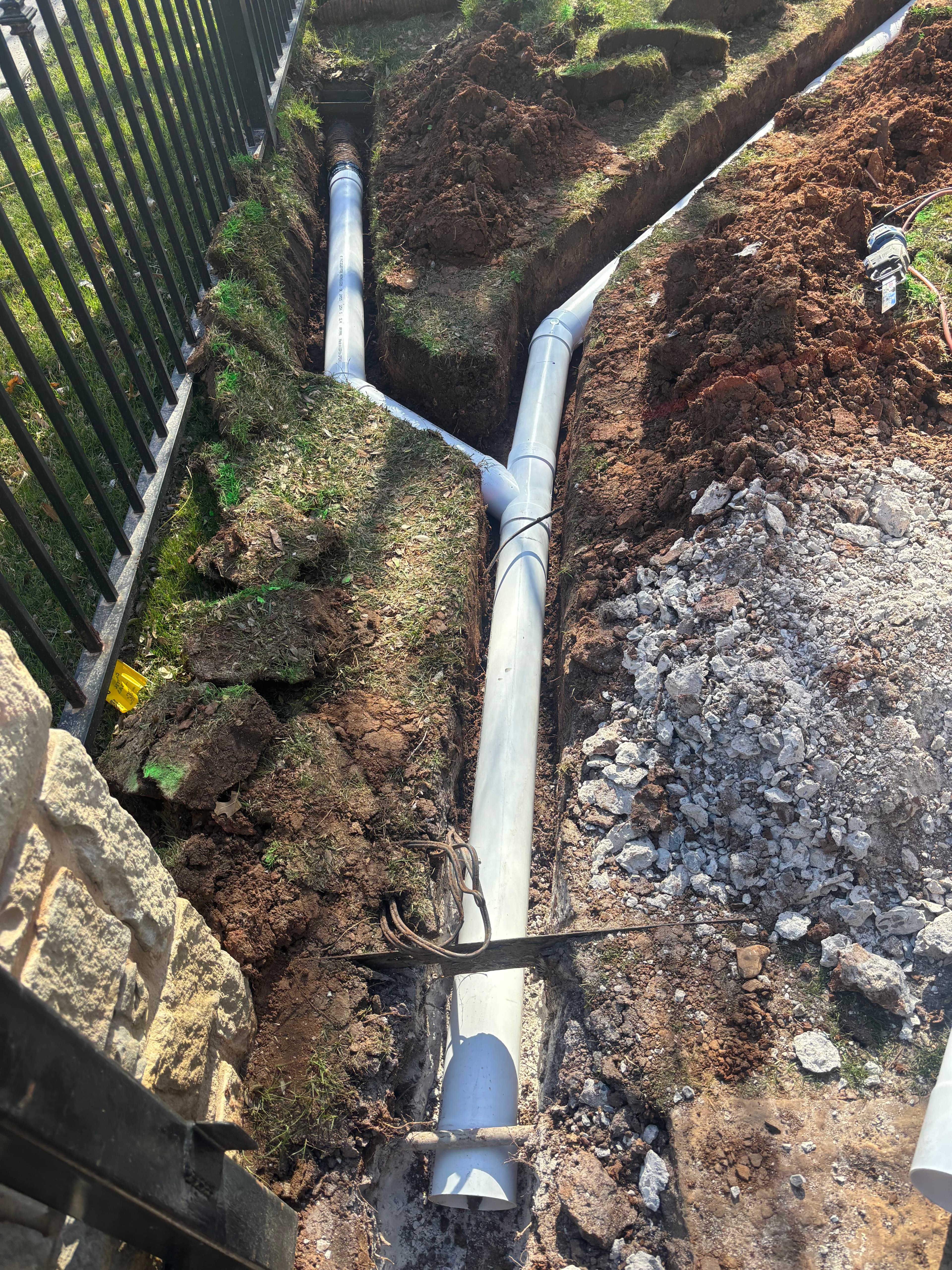 French drain, OKC metro