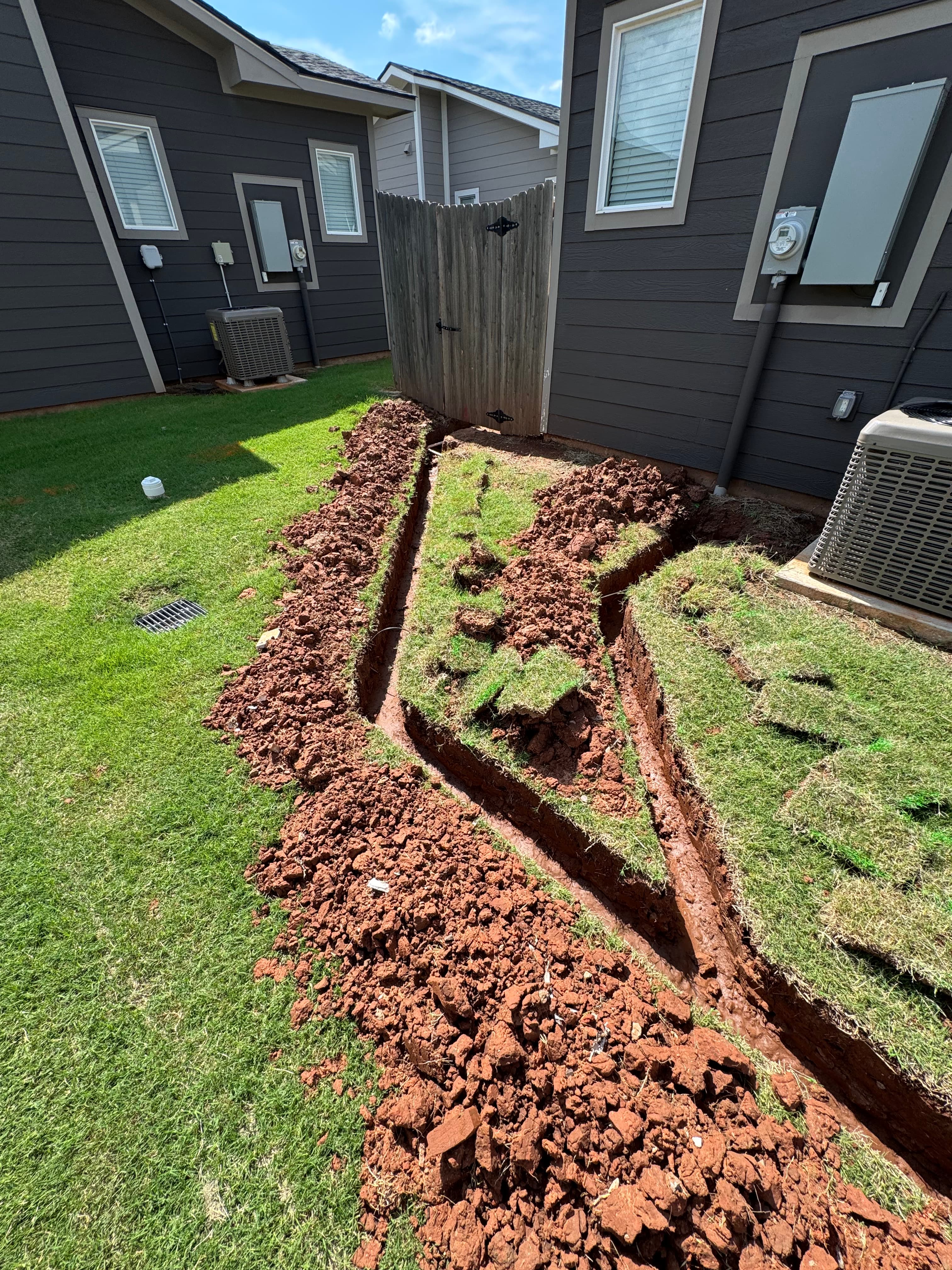 French drain, OKC metro