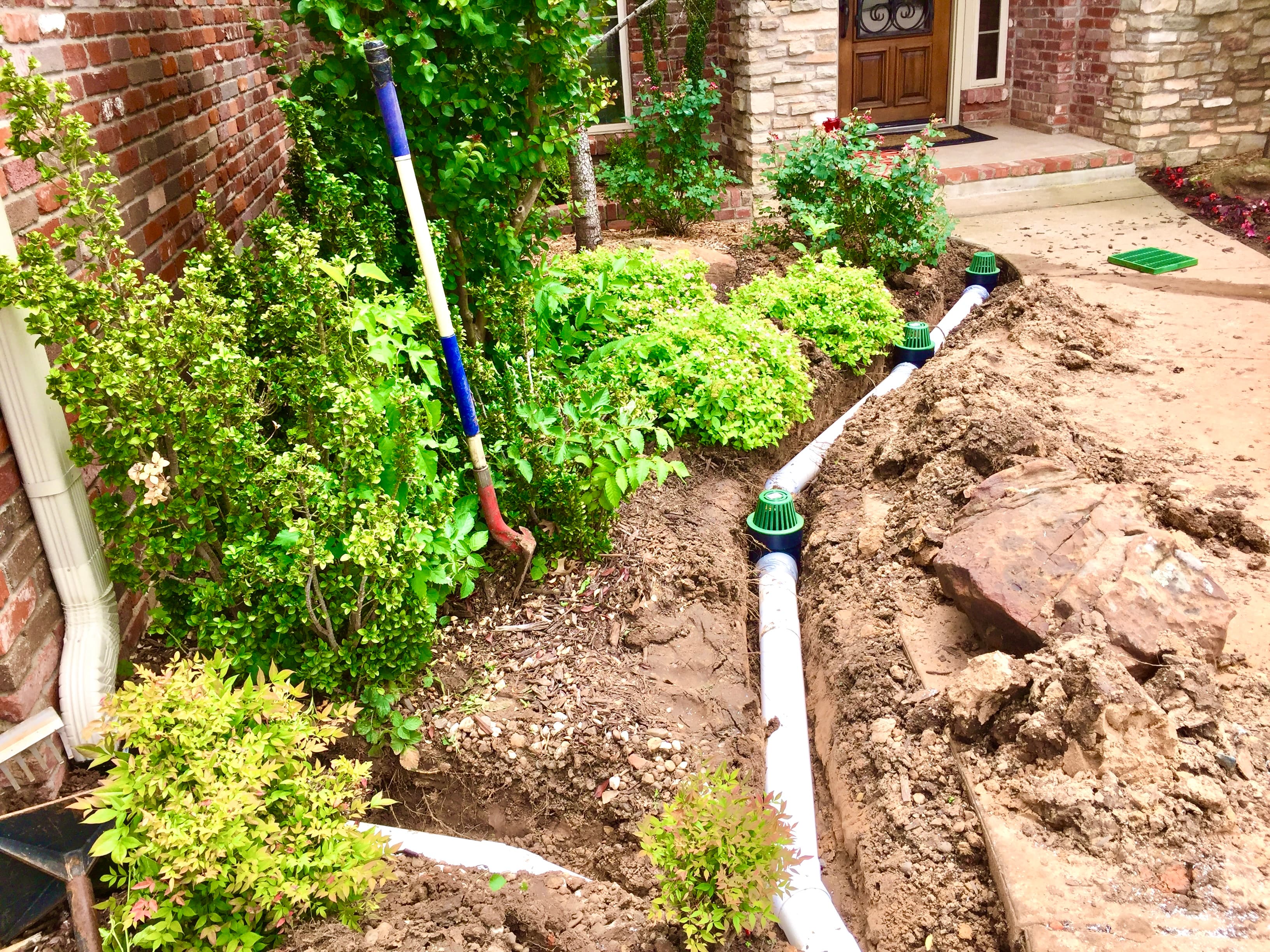 French drain, OKC metro