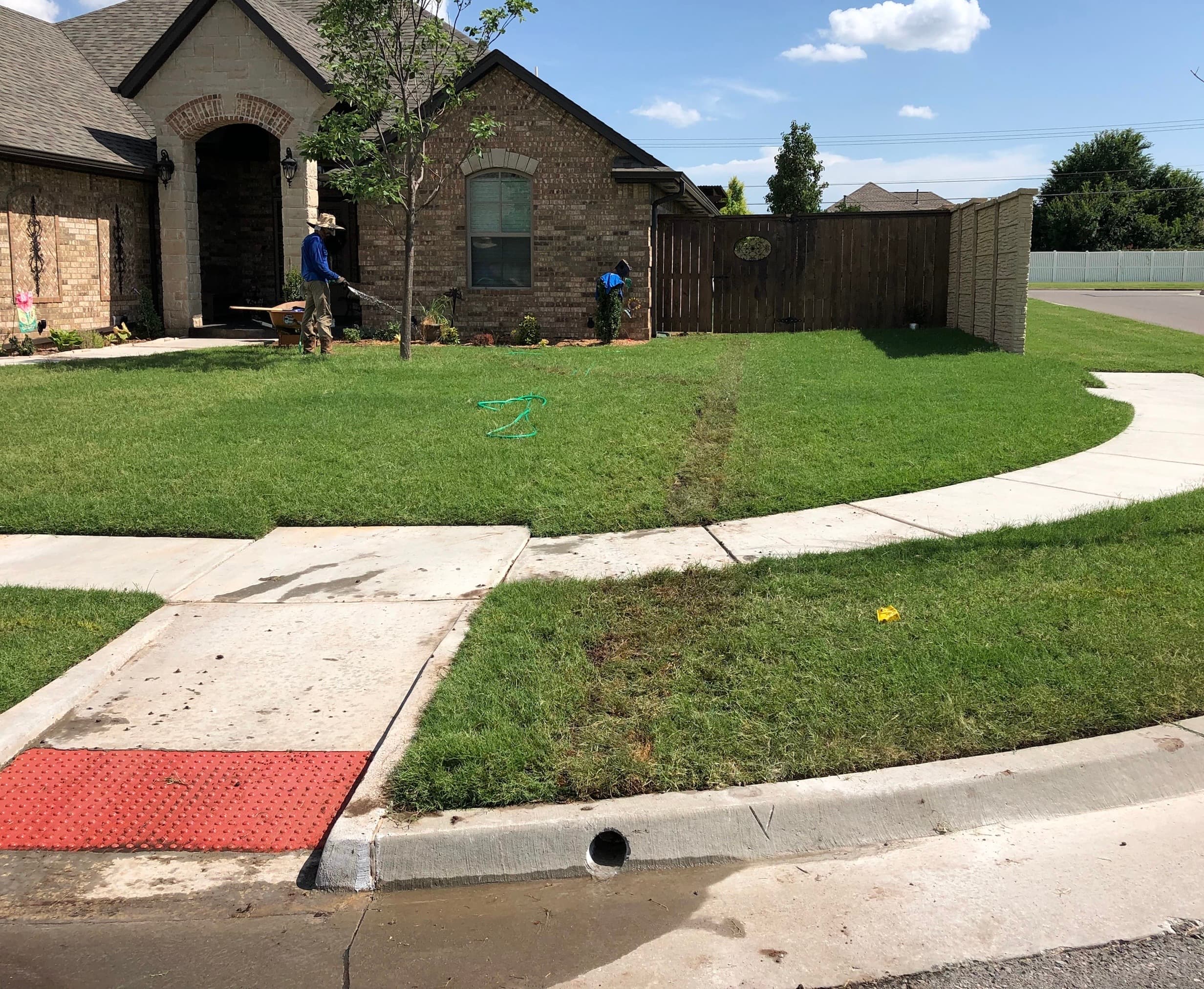 French drain, OKC metro
