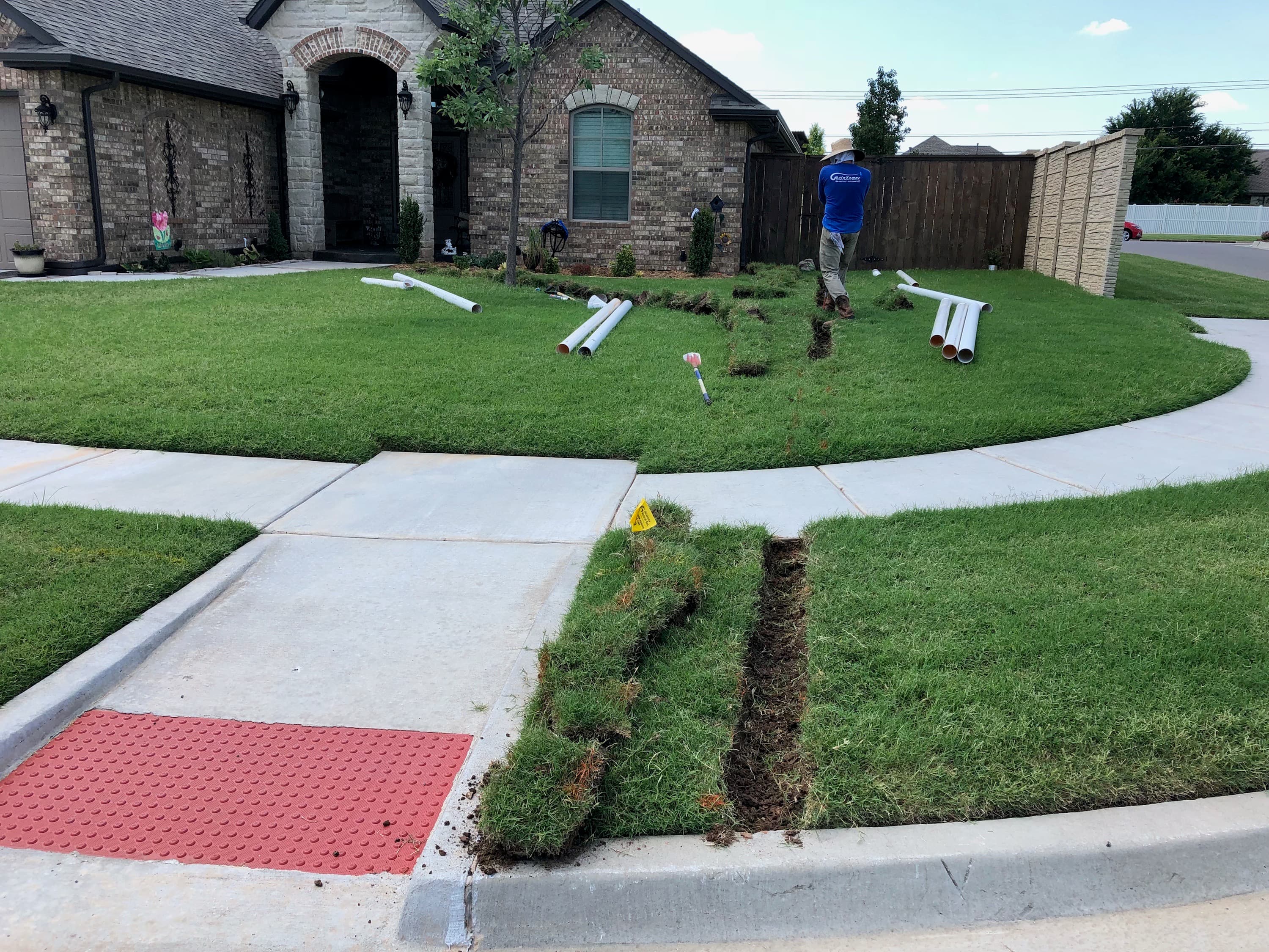 French drain, OKC metro