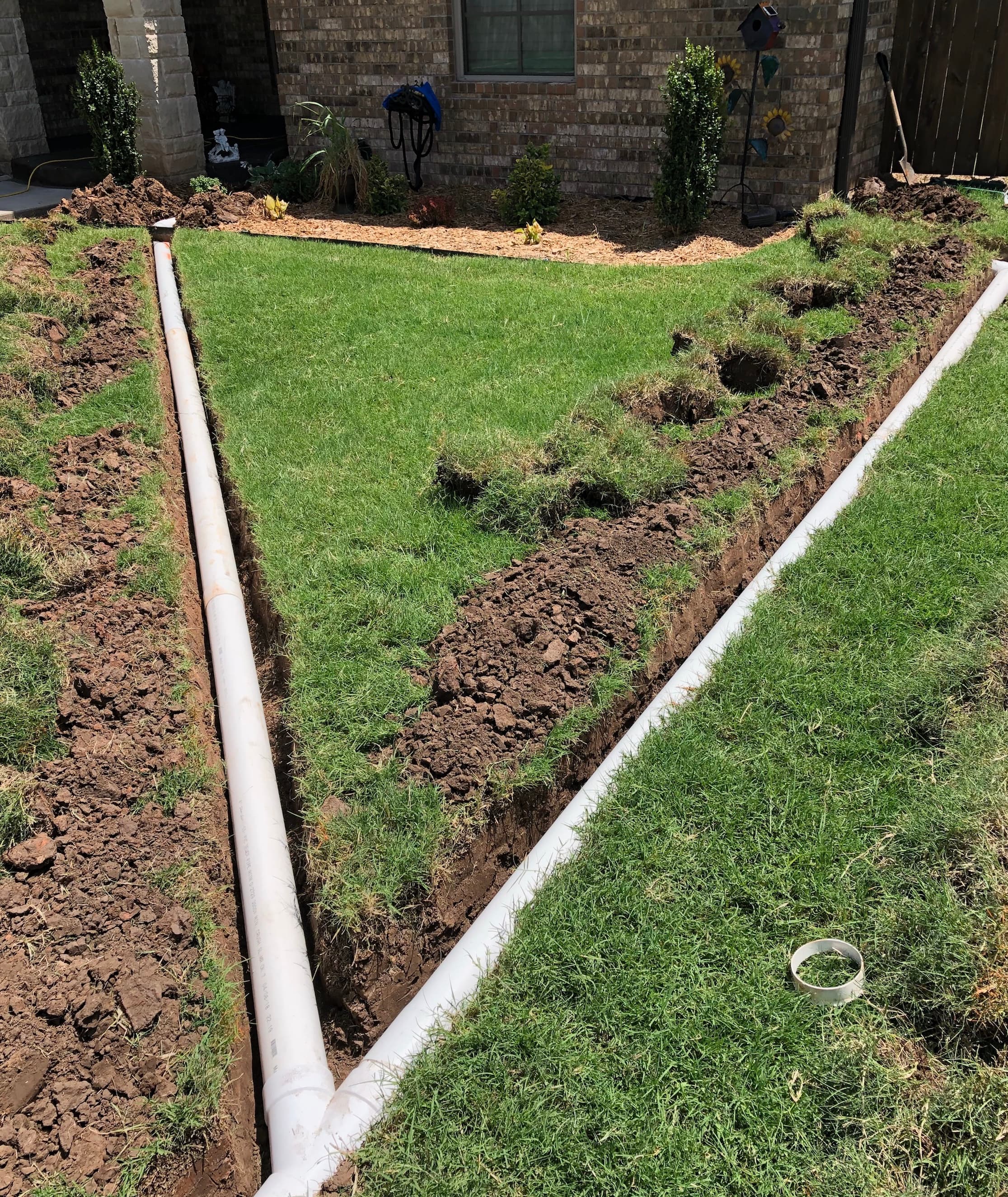 French drain, OKC metro