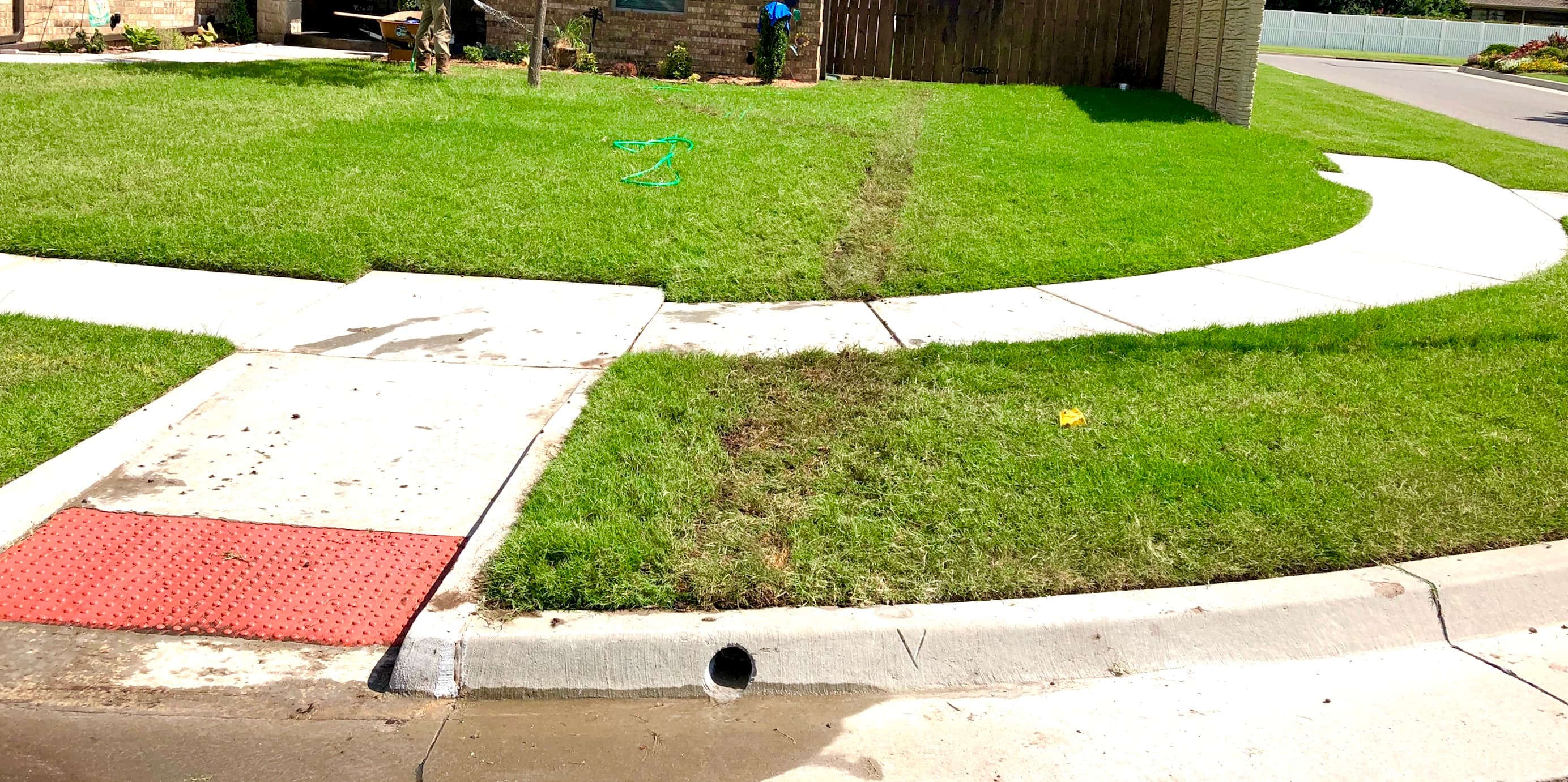 French drain, OKC metro