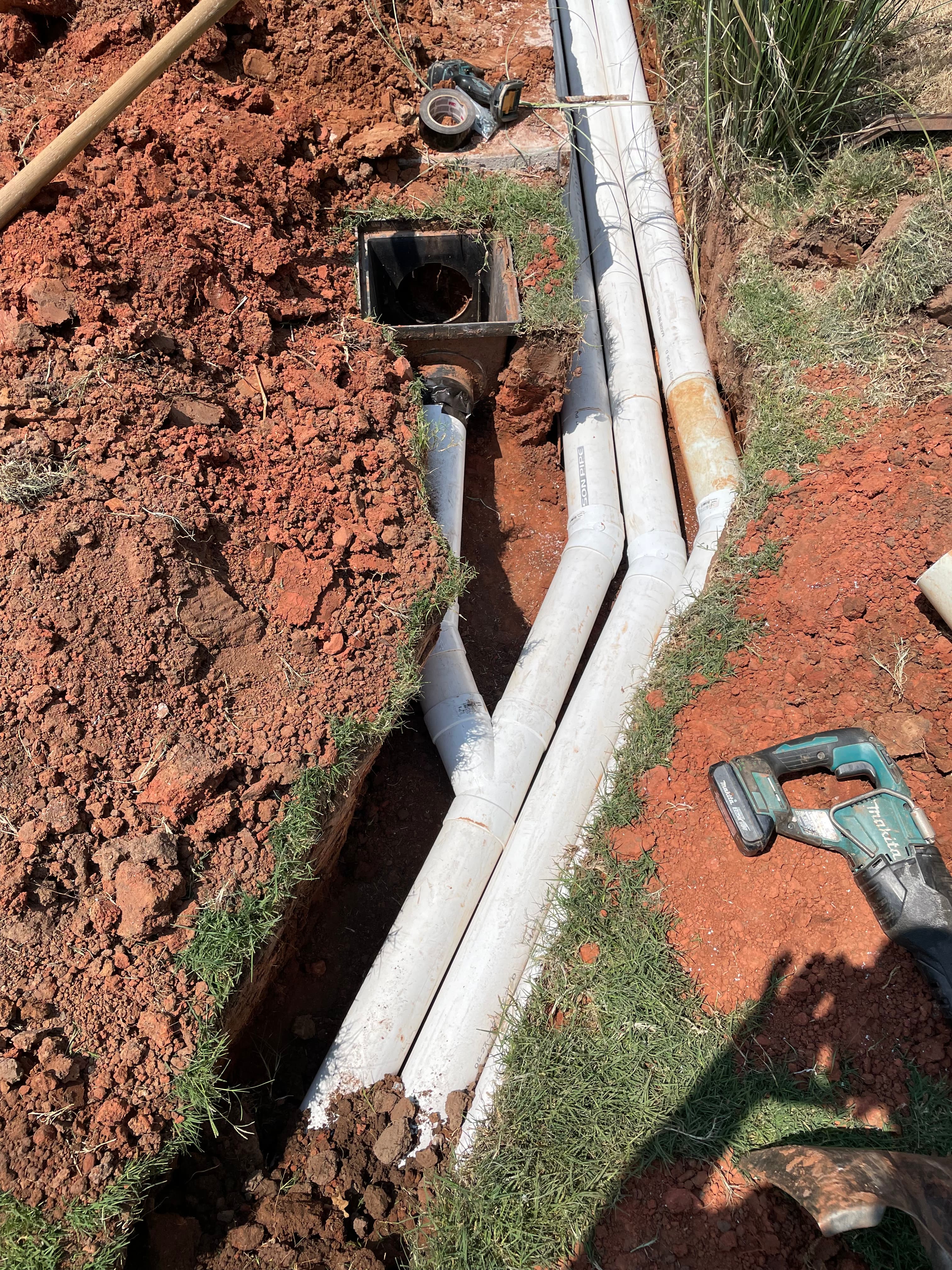 French drain, OKC metro