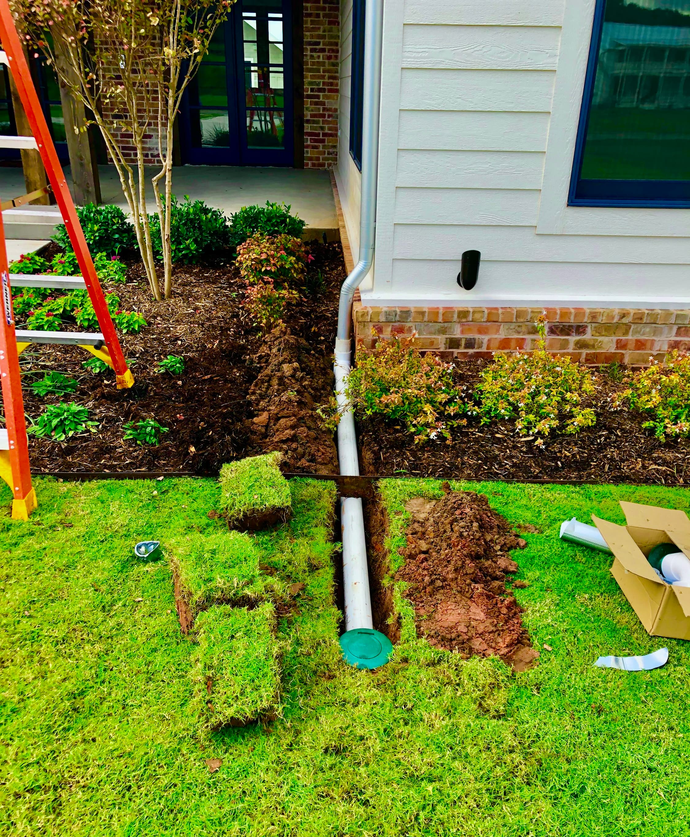 French drain, OKC metro